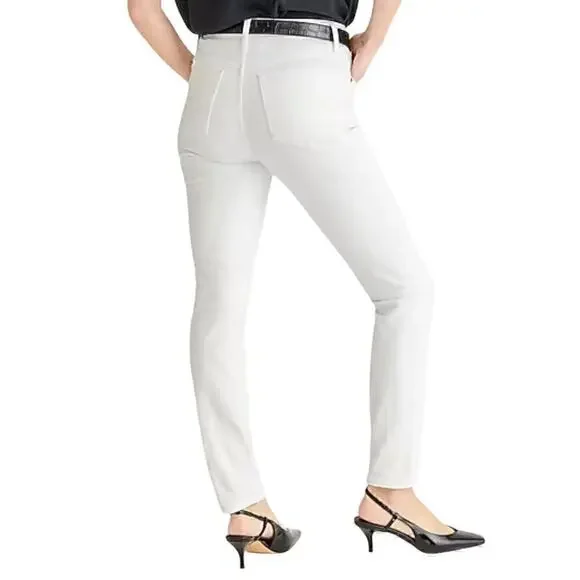 J.Crew 9" toothpick jean in white wash BQ310 size 26 NWT - Picture 2 of 8